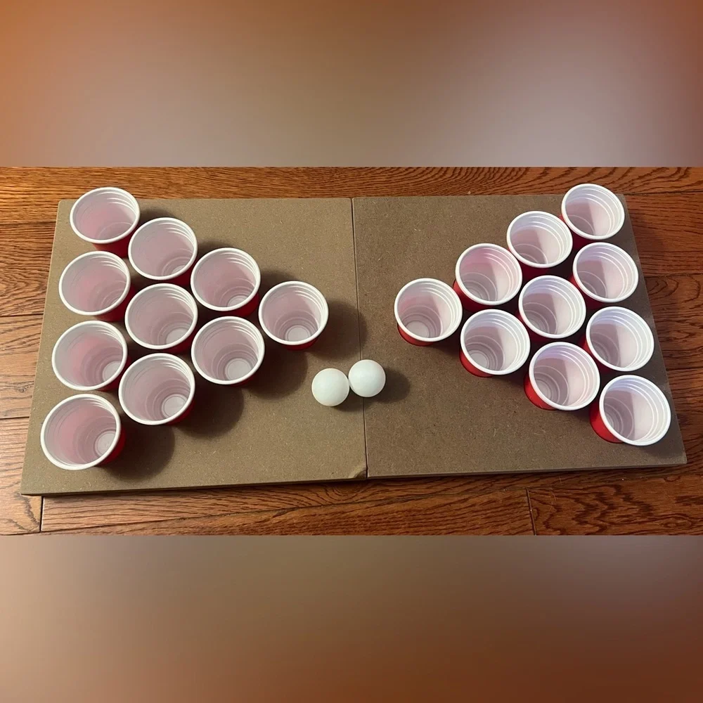🆕Miniature Tabletop Pong Set - Red